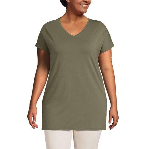 extra long plus size tunics