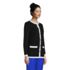 Women's Fine Gauge Cotton Pocket Crew Cardigan, alternative image