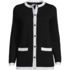 Women's Fine Gauge Cotton Pocket Crew Cardigan, Front