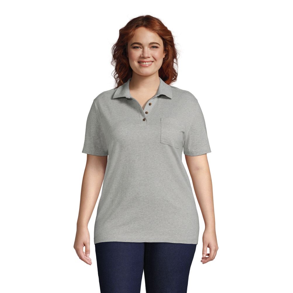 Women's Plus Size Short Sleeve Super T Polo