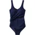 Women's Chlorine Resistant V Neck One Piece Fauxkini Swimsuit, alternative image