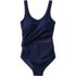 Women's Chlorine Resistant V Neck One Piece Fauxkini Swimsuit, alternative image