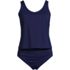 Women's Chlorine Resistant V Neck One Piece Fauxkini Swimsuit, Front