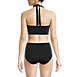 Women's Chlorine Resistant Square Neck Halter Bikini Swimsuit Top, Back