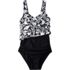 Women's Chlorine Resistant One Piece Fauxkini Swimsuit, alternative image