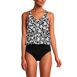 Women's Chlorine Resistant One Piece Fauxkini Swimsuit, Front