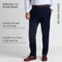 Men's Tall No Iron Straight Fit Plain Front Chino Pant, alternative image
