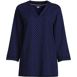 Women's Rayon 3/4 Sleeve V Neck Tunic Top, Front