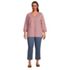Women's Plus Size Rayon 3/4 Sleeve V Neck Tunic Top, alternative image