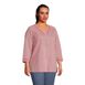 Women's Plus Size Rayon 3/4 Sleeve V Neck Tunic Top, alternative image