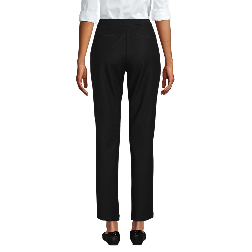 Lands' End Women's Active High Rise Soft Performance Refined Tapered Ankle  Pants 