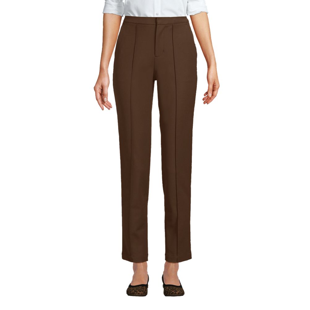 Refined Bi-Stretch Straight-Leg Pants