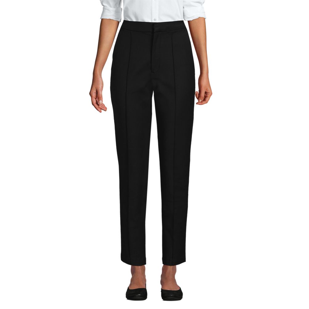 Lands' End Women's Velvet High Rise Pintuck Pencil Ankle Pants - 12 -  Blackberry : Target