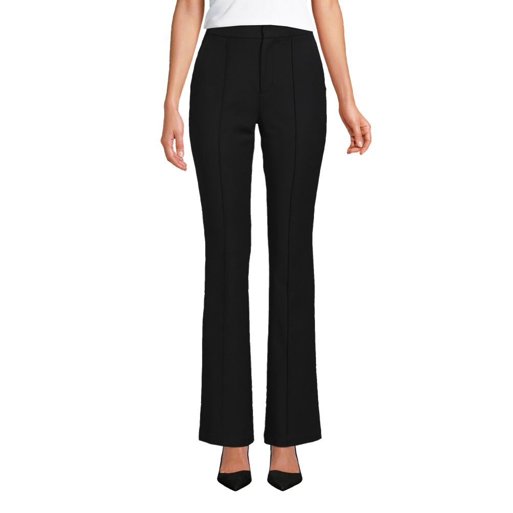 パンツ ROKU6 SIDE PIN TUCK PANTS Women's High Rise Bi Stretch Pintuck Boot Cut Pants | Lands' End