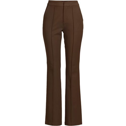 【2plan】Hemet pintuck wide slacks Women's Pintuck Straight Leg Ponte Pants | Lands' End