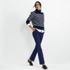 Women's High Rise Bi Stretch Pintuck Boot Cut Pants, alternative image