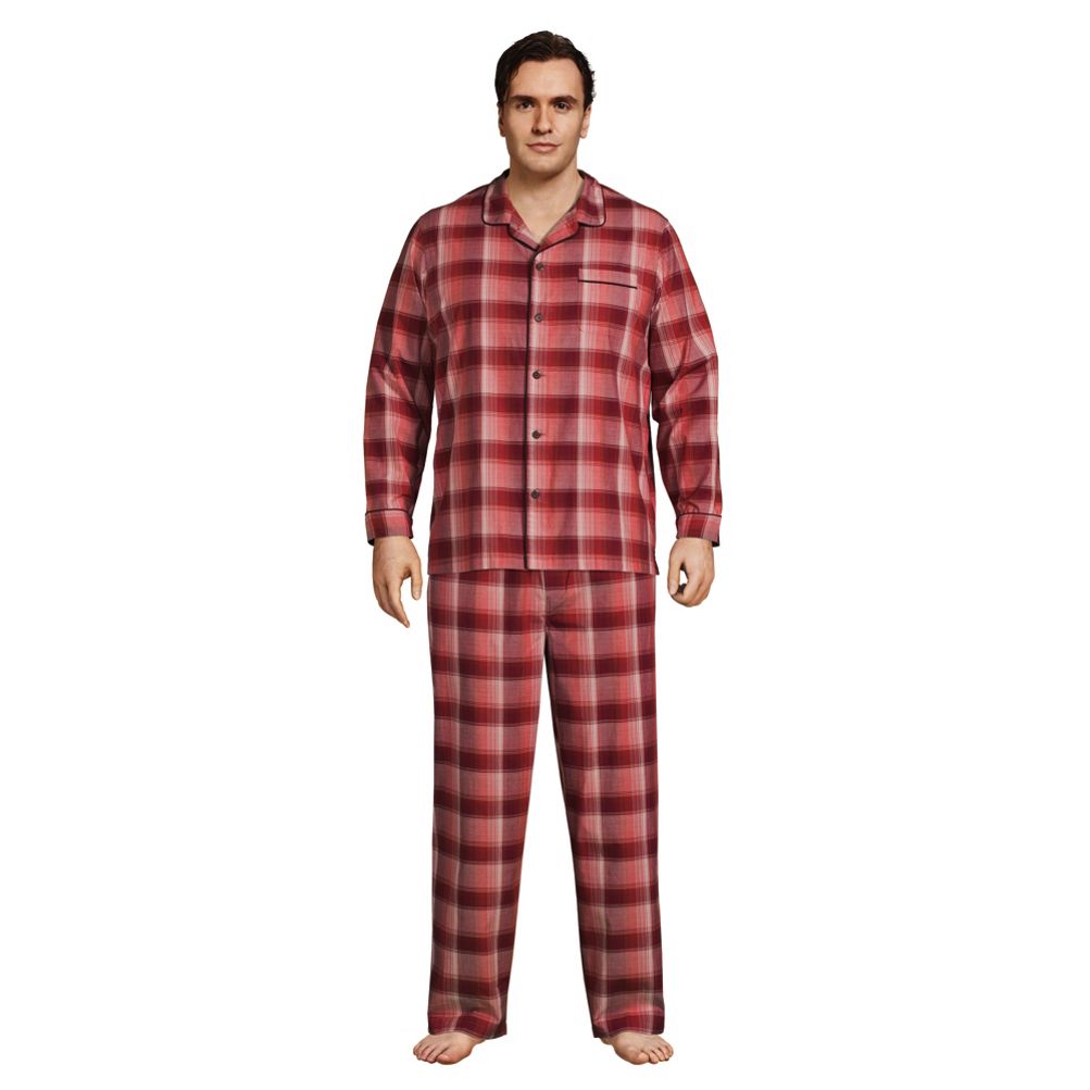 Blake Shelton x Lands End Men s Big and Tall Poplin Pajama Shirt