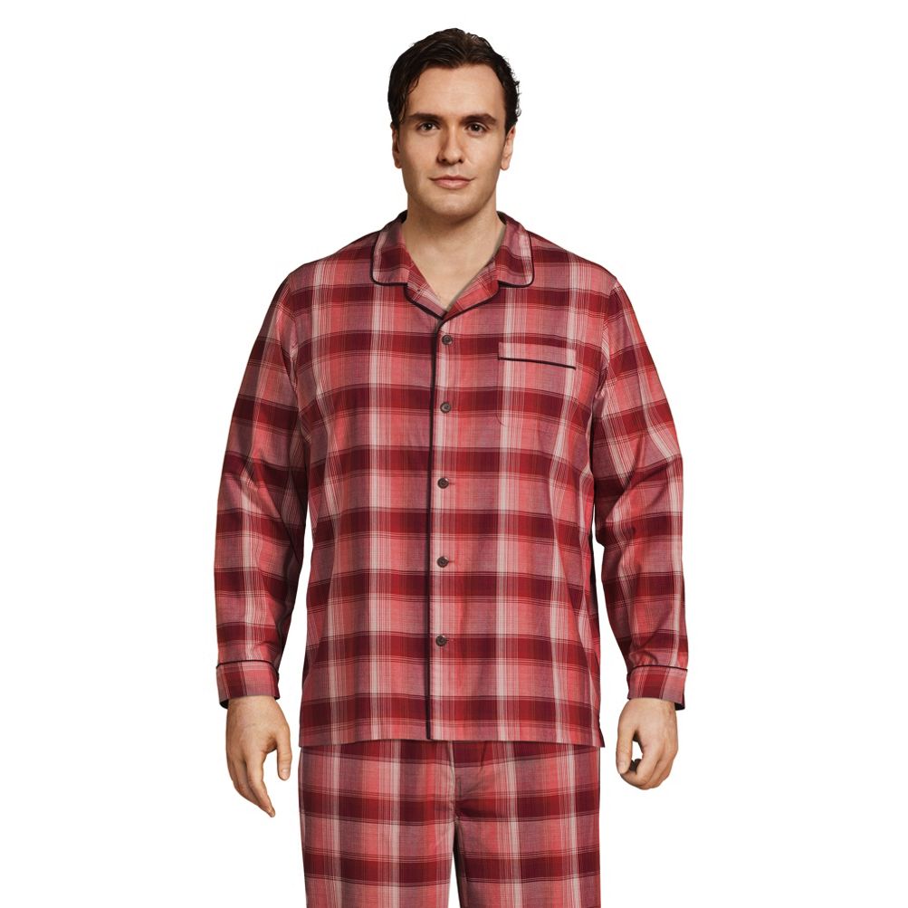 Blake Shelton x Lands' End Men's Big and Tall Poplin Pajama Shirt