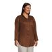 Women's Plus Size Linen Long Sleeve Oversized Extra Long Tunic Top, alternative image