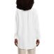 Women's Linen Long Sleeve Oversized Extra Long Tunic Top, Back