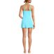 Women's V-neck Tulip Wrap Swim Dress One Piece Swimsuit, Back