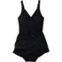 Women's V-neck Tulip Wrap Swim Dress One Piece Swimsuit, alternative image