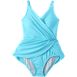 Women's V-neck Tulip Wrap Swim Dress One Piece Swimsuit, alternative image