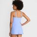 Women's V-neck Tulip Wrap Swim Dress One Piece Swimsuit, Back