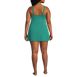 Women's Plus Size V-neck Tulip Wrap Swim Dress One Piece Swimsuit, Back