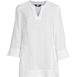 Women's Linen Split Neck Tunic Top, Front