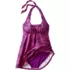 Women's Square Neck Halter Swim Dress One Piece Swimsuit, alternative image