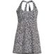 Women's Square Neck Halter Swim Dress One Piece Swimsuit, Front