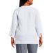 Women's Plus Size Linen Split Neck Tunic Top, Back