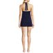 Women's Square Neck Halter Swim Dress One Piece Swimsuit, Back