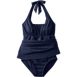 Women's Plus Size Square Neck Halter Swim Dress One Piece Swimsuit, alternative image