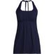 Women's Plus Size Square Neck Halter Swim Dress One Piece Swimsuit, Front