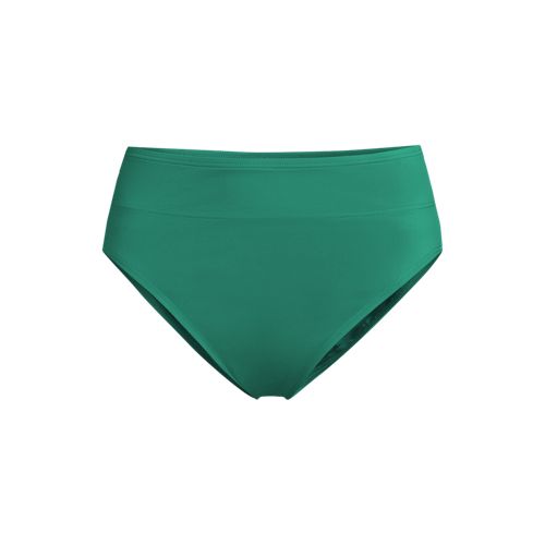  Lands' End Bikinihose Mit Hohem Beinausschnitt, Damen, Größe:48-50 Plus, Grün, Elasthan/nylon-mischung, By Lands' End 