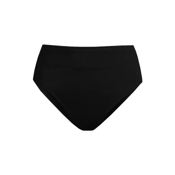 Women's Chlorine Resistant High Leg High Waisted Bikini Swim Bottoms - primary