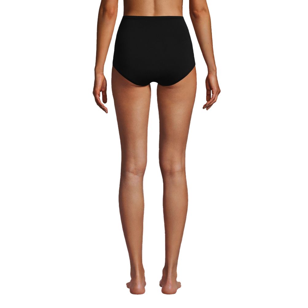 Women s Tummy Control Tugless High Waisted Bikini Swim Bottoms Lands End