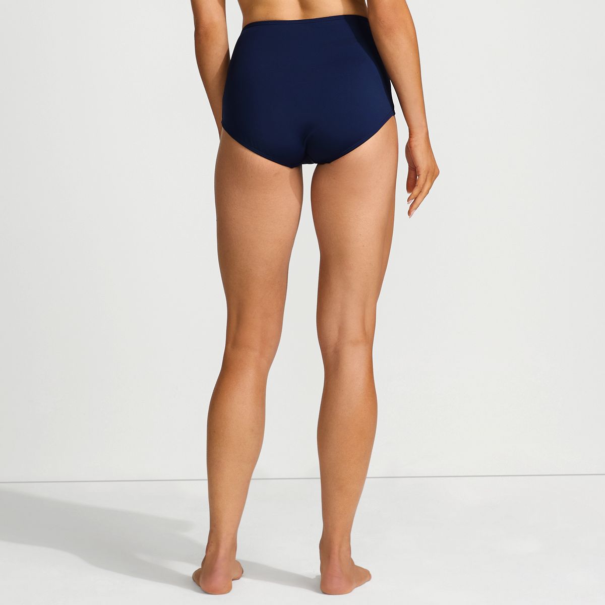 Women's Tummy Control Tugless High Waisted Bikini Swim Bottoms