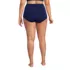 Women's Plus Size Tummy Control Tugless High Waisted Bikini Swim Bottoms, Back