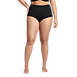 Women's Plus Size Chlorine Resistant Tummy Control Tugless High Waisted Bikini Swim Bottoms, Front