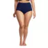 Women's Plus Size Tummy Control Tugless High Waisted Bikini Swim Bottoms, Front