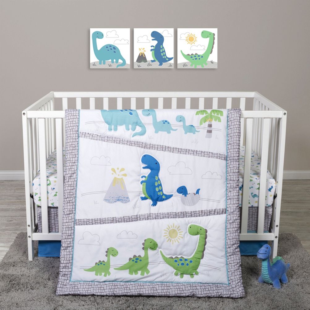 Dinosaur crib outlet comforter