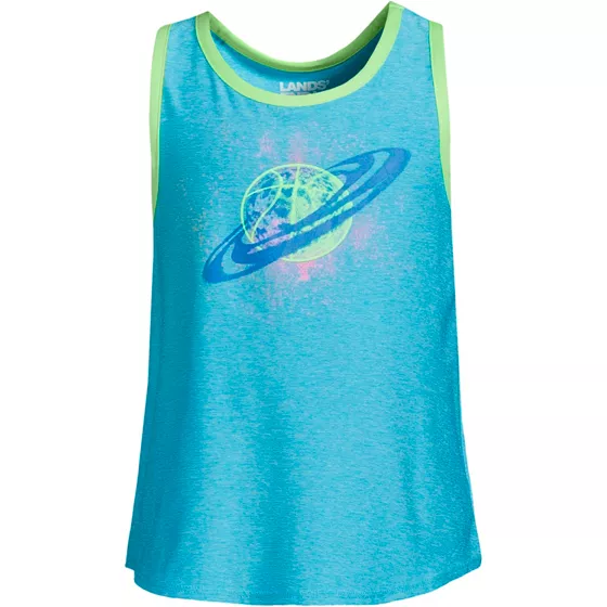 Girls Gathered Back Active Performance Tank - primary