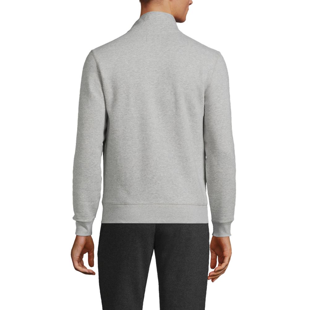 Men's Long Sleeve Serious Sweats Mock Full Zip | Lands' End