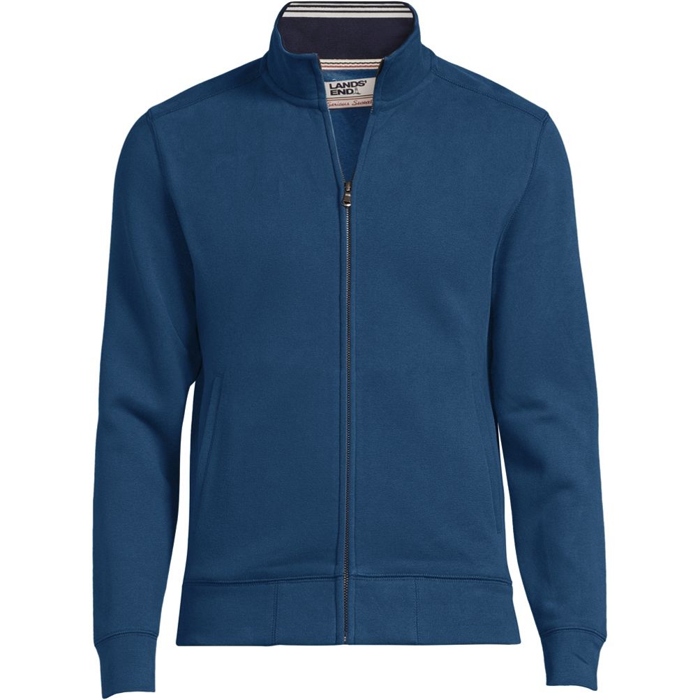 Men's Long Sleeve Serious Sweats Mock Full Zip | Lands' End