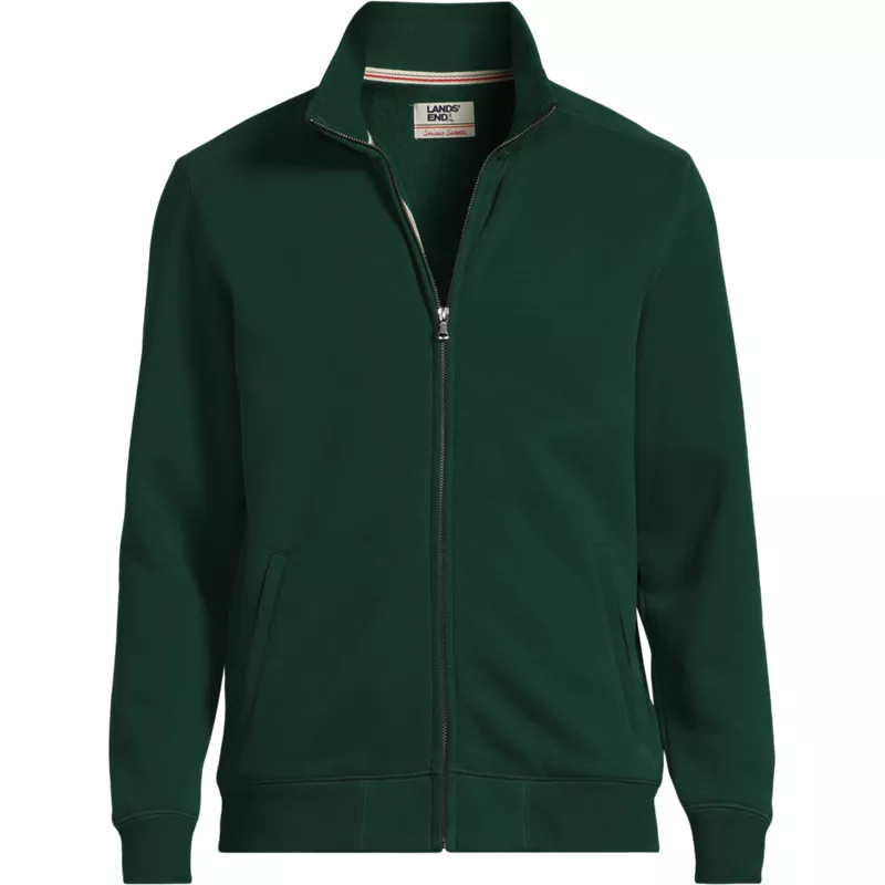Men's Long Sleeve Serious Sweats Mock Full Zip, Front