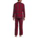 Men's Flannel Pajama Set, Back