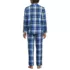 Men's Flannel Pajama Set, Back